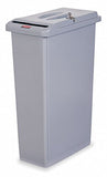 Rubbermaid fg9 W1500lgray Slim Jim confidencial residuos, 87 L