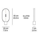 SUKILIU Balance Lámpara Elipse Magnético Mid-Aire Switch Puerto USB Lámpara LED Cálido Ojo-Cuidado Lámpara LED Madera