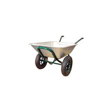 Carretilla con 2 ruedas hinchables (150 l, galvanizada)