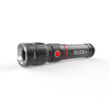 NEBO NB6525 SLYDE+ LED/COB Slider - Linterna, Sistema de Enfoque de 300 lúmenes, 4 AAA Alkaline, Magnetfuß