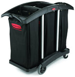 Rubbermaid Commercial Products comercial carro de la capacidad y el servicio de triple campo de aluminio, negro