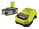 Ryobi RBC18L15 ONE+ 1.5 Ah Lithium Plus Battery and One Hour Charger, 18 V by Ryobi