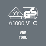 160 i VDE Destornillador Plano aislado según VDE, 1.2 x 6.5 x 150 mm