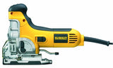 Dewalt DW333K-QS DW333K-QS-Sierra de Calar 701W Electrónica con puño Abierto + maletín, 701 W, 18 V, Negro Y Amarillo