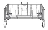 Rubbermaid Commercial Products 1968468 Vented Slim Jim de Roll Plataforma, acero inoxidable