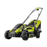 Ryobi RLM13E33S RLM13E33S-Cortacésped eléctrico (ancho de corte de 33 cm, 1300 W, Negro, Verde