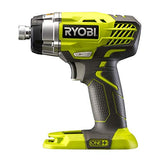 Ryobi RID1801M - Cortacésped de impacto sin cable 18 V Li-ion sin batería, color Negro, Amarillo