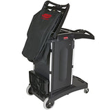 TableTop king FG9T7600BLA Carrito de limpieza plegable ejecutivo