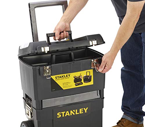 STANLEY 1-93-968 - Taller móvil para herramientas 2 en 1, 47,3 x 30,2 x  62,7 cm
