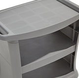 Rubbermaid Commercial Executive - Carro de servicio, color negro