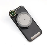 Ztylus 4 en 1 Revolver Lens Smartphone Kit de cámara para iPhone 8: Super gran angular, macro, ojo de pez, CPL, funda protectora, cámara de teléfono, video fotográfico