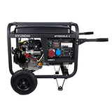 Hyundai HY-HY9000LEK-3 (Trifá.) - Generador gasolina serie pro 3.000 rpm, Negro