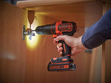 Black+Decker - Taladro con 2 Baterías 1.5Ah y Maletín