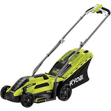 Ryobi RLM13E33S RLM13E33S-Cortacésped eléctrico (ancho de corte de 33 cm, 1300 W, Negro, Verde