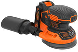 BLACK+DECKER BDCROS18-QW - Lijadora Rotorbital 18V, 12000 rpm, Ø orbita 1.3 mm