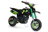 Dirt Bike 49 cc Hobbit deportes bolsillo bicicleta Crossbike niños bicicleta blanco