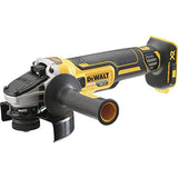 Dewalt DCG405NT DCG405NT-Mini-Amoladora sin escobillas XR 18V 125mm sin Cargador/batería con Freno, Embrague, Suave, Bloqueo y re-Arranque y maletín TSTAK II, 18 W, 18 V