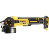 Dewalt DCG405NT DCG405NT-Mini-Amoladora sin escobillas XR 18V 125mm sin Cargador/batería con Freno, Embrague, Suave, Bloqueo y re-Arranque y maletín TSTAK II, 18 W, 18 V