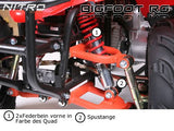 ROSA Midi Quad Bigfoot 124cc 7" Automático+Marcha atrás Vehiculo infantil ATV Bici Bolsillo Coche de niña