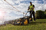 Dewalt DCMW564P2-QW DCMW564P2-QW-Cortacesped sin escobillas XR con 2 baterías de 18V Li-Ion 5Ah (36V) y Ancho de Corte de 48cm, 18 V, amarillo, Avec batterie