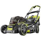 Ryobi RLM18X41H-240 RLM18X41H-240-Cortacésped Fusion (Ancho de Corte de 40 cm, One+, 2 x 4 Ah, 36 V), grünschwarzgrauweiß, medium