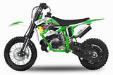 Dirtbike 49cc NRG 50 12"/10" RS Nuevo Diseño Cruzar Bolsillo Moto ATV Vehiculo infantil - Green