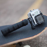 Kamerar - Empuñadura para GoPro (Incluye Brazo articulado, Adaptador para Zapata de Flash y trípode y Soporte para Smartphone), Color Negro