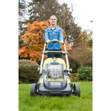 Ryobi RLM18X41H-240 RLM18X41H-240-Cortacésped Fusion (Ancho de Corte de 40 cm, One+, 2 x 4 Ah, 36 V), grünschwarzgrauweiß, medium