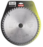 DISCO PARA INGLETADORA DE 254MM | 48 DIENTES |48T, TCT, 254MM | CARBURO DE TUNGSTENO | MODELO SB254T48A1 | RYOBI