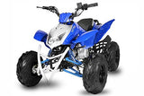 Midi Quad 125cc ATV JUMPER RG7 automático de marcha atrás 7 ", color azul, plateado, sin soporte
