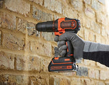 Black+Decker - Taladro con 2 Baterías 1.5Ah y Maletín