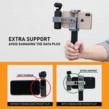 Cinema Mount Osmo Pocket Clip Kit: Sistema de Estabilizador de Vídeo para Smartphone, Montaje en Zapata Fría, Montaje Estándar de Rosca de Trípode, Smartphone Rig