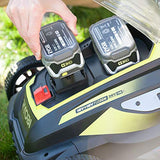 Ryobi RLM18X41H-240 RLM18X41H-240-Cortacésped Fusion (Ancho de Corte de 40 cm, One+, 2 x 4 Ah, 36 V), grünschwarzgrauweiß, medium