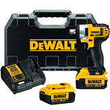 Dewalt DCF880M2-QW DCF880M2-QW-Llave Impacto XR 18V 1/2" 203Nm con 2 baterías Li-Ion 4,0Ah con maletín, 9 W, 18 V, Negro, Amarillo