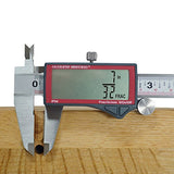 Calculated Industries 7408 AccuMASTER 6-Inch Digital Caliper; Fractional (1/64), Inch, Metric; Largest Display Digits Available, Stainless Steel, IP54 by Calculated Industries