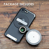 Ztylus 4 en 1 Revolver Lens Smartphone Kit de cámara para iPhone 8: Super gran angular, macro, ojo de pez, CPL, funda protectora, cámara de teléfono, video fotográfico