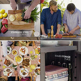 ZYFWBDZ Keter Outdoor Portable Entertainment Kitchen Almacenamiento y estación de Alimentos, Grafito, 70 x 54 x 90 cm